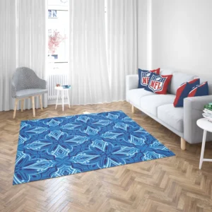 Azulejo Ikat Pattern Rug 2