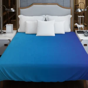 Azure Blue Gradient Duvet Cover