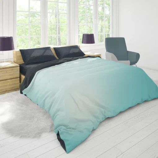 Baby Blue Gradient Duvet Cover 1