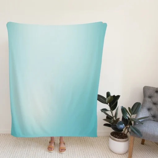 Baby Blue Gradient Fleece Blanket