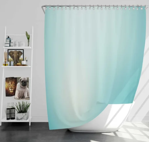 Baby Blue Gradient Shower Curtain