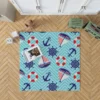 Baby Marine Anchor Sailboats Pattern Rug