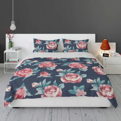 Baby Roses Hand Paint Bedding Set 1