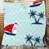 Baby Sailboat Palm Tree Quilt Blanket