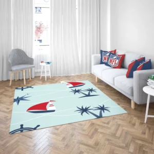 Baby Sailboat Palm Tree Rug 2