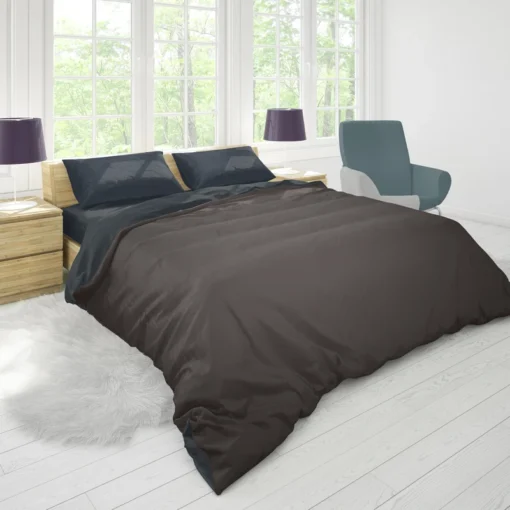 Baltic Sea Black Gradient Duvet Cover 1