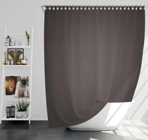 Baltic Sea Black Gradient Shower Curtain