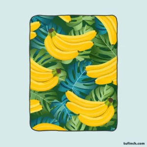 Banana Bunch Design Fleece Blanket 1