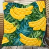 Banana Bunch Design Quilt Blanket