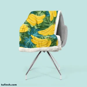 Banana Bunch Design Sherpa Fleece Blanket 2