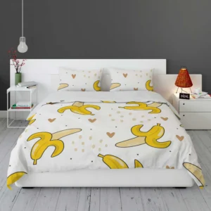 Banana Love Pattern Bedding Set 1