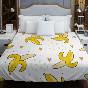 Banana Love Pattern Duvet Cover