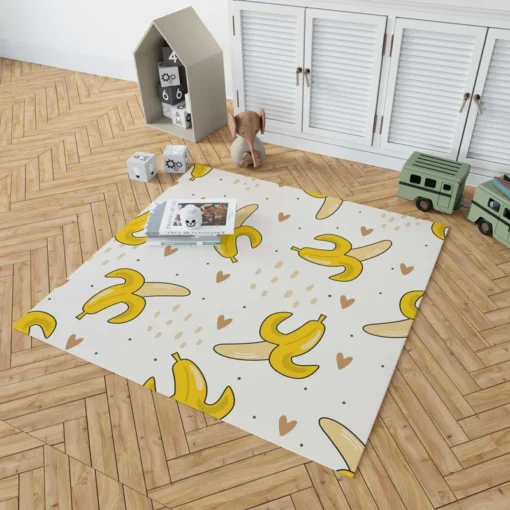 Banana Love Pattern Rug 1