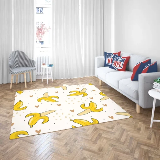 Banana Love Pattern Rug 2