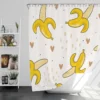 Banana Love Pattern Shower Curtain