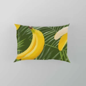 Banana Palm Leaf Pattern Pillow Case