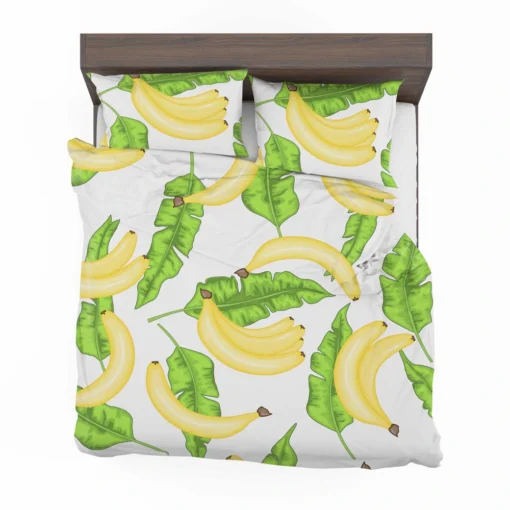 Bananas Banana Leaves Bedding Set 2