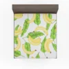 Bananas Banana Leaves Fitted Sheet