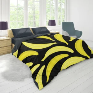 Bananas Printed Pattern Duvet Cover 1