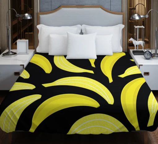 Bananas Printed Pattern Duvet Cover