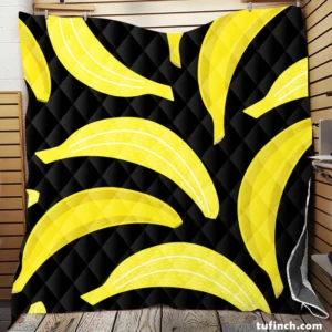 Bananas Printed Pattern Quilt Blanket