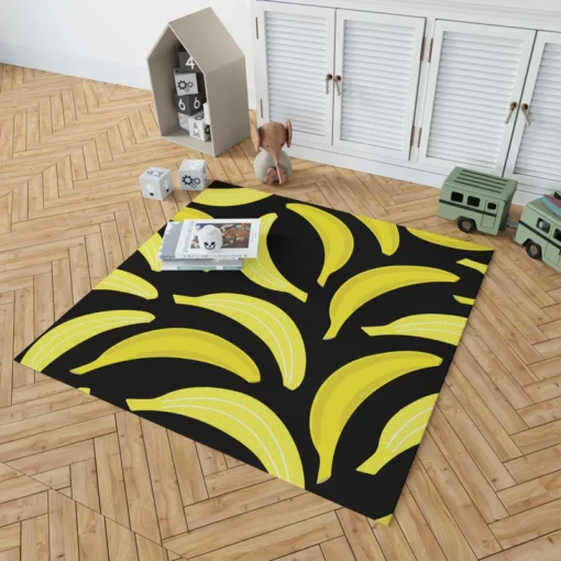 Bananas Printed Pattern Rug 1