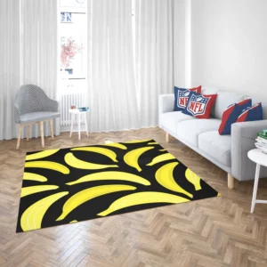 Bananas Printed Pattern Rug 2