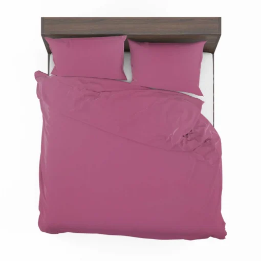 Bashful Pink Solid Color Bedding Set 2