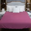 Bashful Pink Solid Color Duvet Cover