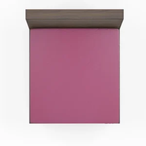 Bashful Pink Solid Color Fitted Sheet