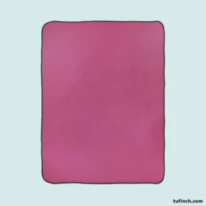 Bashful Pink Solid Color Fleece Blanket 1