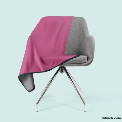 Bashful Pink Solid Color Fleece Blanket 2