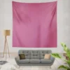 Bashful Pink Solid Color Wall Tapestry