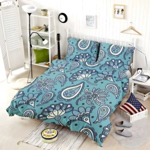 Batik Floral Paisley Design Bedding Set