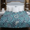 Batik Floral Paisley Design Duvet Cover