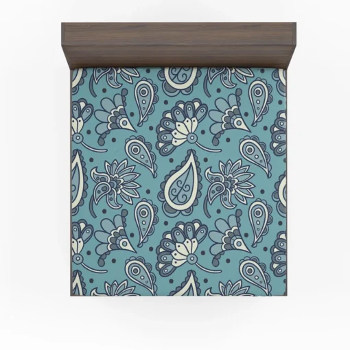 Batik Floral Paisley Design Fitted Sheet