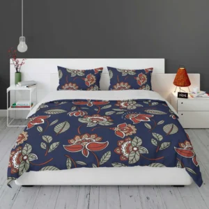 Batik Floral Print Bedding Set 1