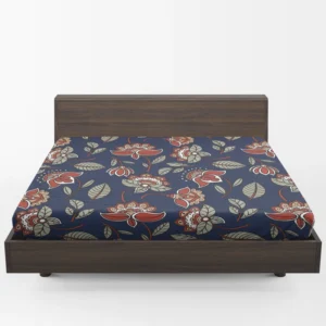 Batik Floral Print Fitted Sheet 1