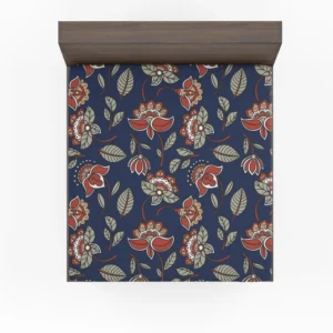 Batik Floral Print Fitted Sheet