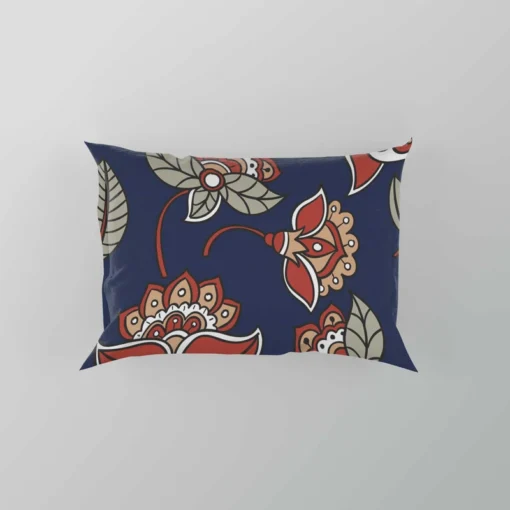 Batik Floral Print Pillow Case