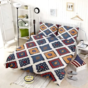 Batik Ikat Geometric Pattern Bedding Set