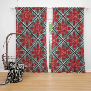 Batik Indonesian Ethnic Design Curtain