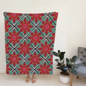 Batik Indonesian Ethnic Design Fleece Blanket