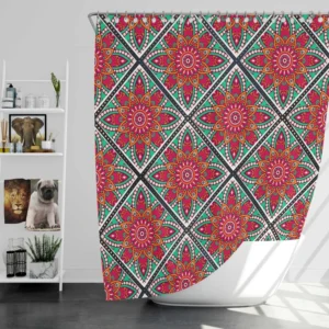 Batik Indonesian Ethnic Design Shower Curtain