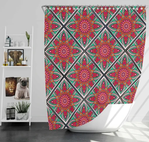 Batik Indonesian Ethnic Design Shower Curtain