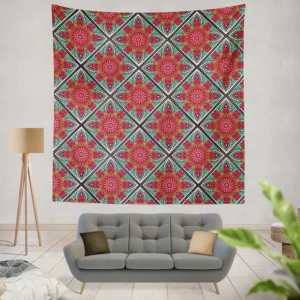 Batik Indonesian Ethnic Design Wall Tapestry