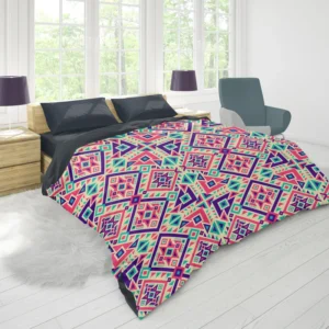 Batik Traditional Aztec Pattern Duvet Cover 1