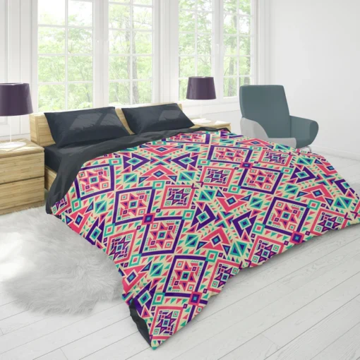 Batik Traditional Aztec Pattern Duvet Cover 1