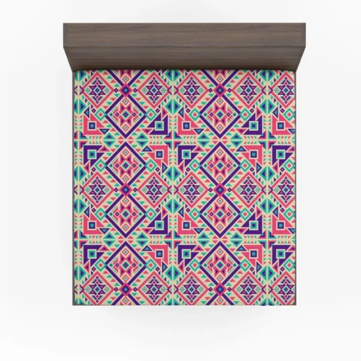 Batik Traditional Aztec Pattern Fitted Sheet