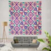 Batik Traditional Aztec Pattern Wall Tapestry